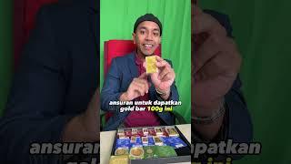 Review Goldbar 100 Gram Public Gold #review #asmr #goldbar #dinar