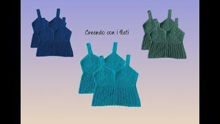 Top Diana tutorial uncinettocrochet Creando con i filati