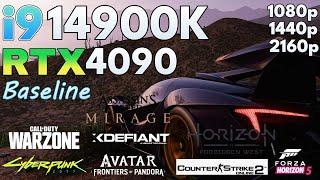 i9 14900K Baseline + RTX 4090 - Test In 8 Games