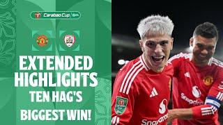 TEN HAGS BIGGEST WIN  Manchester United v Barnsley extended highlights