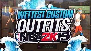 WETTEST CUSTOM OUTFITS + SHOES NBA 2K19 BEST DRIBBLE GOD OUTFITS IN NBA 2K19  NBA 2K19 MYPARK