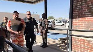 Cole Twombly arrives at Texas County courthouse