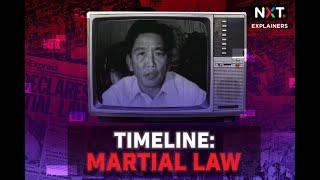 Timeline Mga nangyari noong Martial Law  NXT