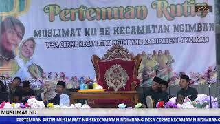 Pertemuan Rutin Muslimat NU seKecamatan Ngimbang