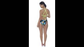 Speedo Womens Turnz Tie Back One Piece Swimsuit  SwimOutlet.com