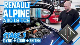 Renault Alpine A110  Stage 3 Upgrade Turbolader  100-200 kmh Dyno  mcchip-dkr