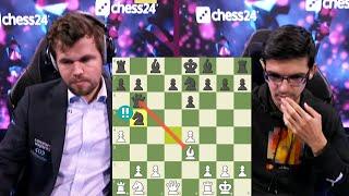 Magnus Carlsen Queen Sacrifice against Anish Giri  Meltwater CCT Finals 2021