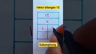 Cara menghitung faktor bilangan