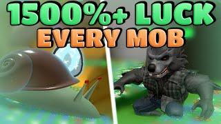 Defeating Every Mob With 1500% Loot Luck - Bee Swarm Simulator