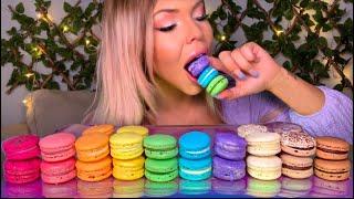 ASMR RAINBOW MACARON EATING SHOW 먹방 MUKBANG  HUNNIBEE ASMR