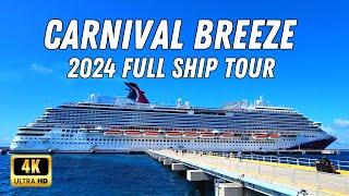 Carnival Breeze Cruise Ship Tour 2024 - Full Walking Tour Deck by Deck   