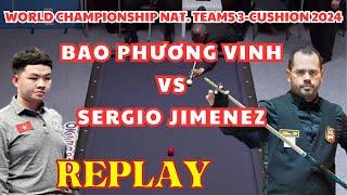 Bao Phương Vinh vs Sergio Jimenez  World Championship Nat. Teams 3-Cushion 2024