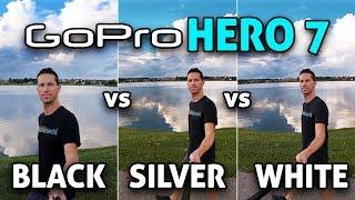 GoPro HERO 7 Black vs Silver vs White 4K