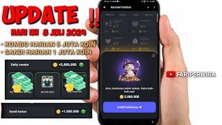 UPDATE ‼️COMBO HARIAN 5 JUTA KOIN HARI INI