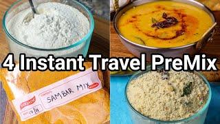 4 Instant Travel Premix Recipes for Complete Meal  Homemade Ready 2 Eat Hostel Ready-mix Recipe