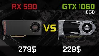 RX 590 vs GTX 1060 6gb  games benchmarks