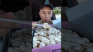 Crumbl Tres Leches Cake  #crumblcookies #treslechescake #foodshorts #mukbang #asmrsounds