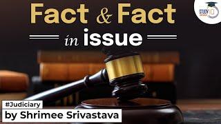 Fact and fact in issue under section 3 of Indian Evidence Act1872  StudyIQ Judiciary