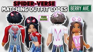 SPIDER-VERSE BOY AND GIRL MATCHING OUTFIT CODES FOR BERRY AVENUE AND BLOXBURG 