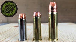 44 Magnum vs 454 Casull vs 500 S&W Magnum vs Pine Boards Xtreme Penetrators