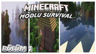 KARDEŞİM NE ÖRÜMCEKMİŞSİN BE MİNECRAFT MODLU SURVİVAL BÖLÜM 1