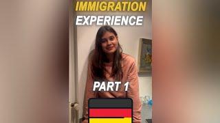 IMMIGRATION EXPERIENCE OF STUDENT Part1 by Nikhilesh Dhure. #shorts #germany