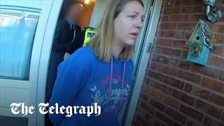 Moment serial child killer Lucy Letby is arrested