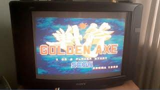 Обзор на игру Golden Axe SEGA. Акс Боец идёт спасать королевскую семью и магический символ