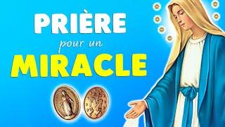  PRIÈRE pour un MIRACLE EFFICACE  MÉDAILLE MIRACULEUSE