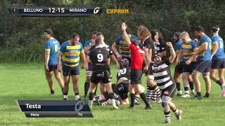 Highlights  Rugby Belluno vs Rugby Mirano 1957  Serie B 2024-25