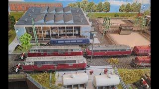 Erweiterung meiner Modellbahnanlage Ellok- und Diesellok-Betriebswerk zusätzlicher Schattenbahnhof