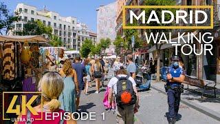 MADRID Spain - 4K City Walking Tour - Episode #1 - Exploring European Cities