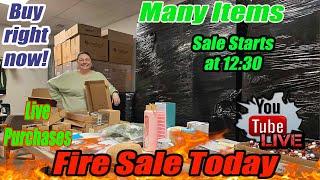 Live Fire sale I AM BACK to sell tons of items clothing kitchen home decor jewelry & much more