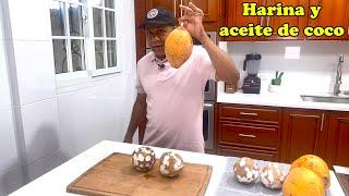 Como hacer aceite leche y harina de coco en casa.