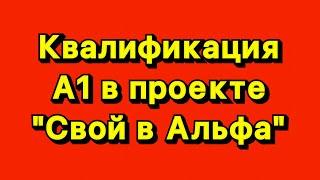 Квалификация А1 в проекте СВОЙ В АЛЬФЕ.