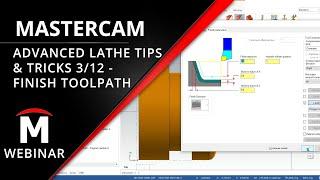 How to Create a Finishing Toolpath - Advanced Lathe Tips and Tricks 312