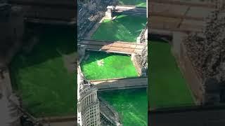  Watch timelapse of Chicago River turning green for St. Patricks Day 2024 