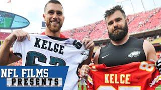 Jason and Travis Kelce Close Brothers Who are Both Different and Alike  NFL Films Presents