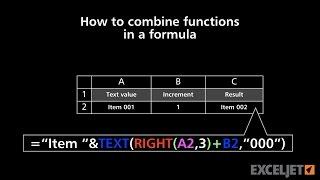 How to combine functions in a formula
