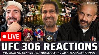 LIVE  UFC 306 Reactions Ray Longo after Merab Win Jon Anik on UFC Sphere  A&F. 513