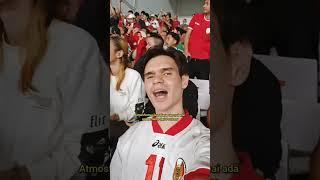 orang Prancis nonton Timnas Indonesia Lagi memang atsmofer GBK luar biasa #timnas #sepakbola #bola