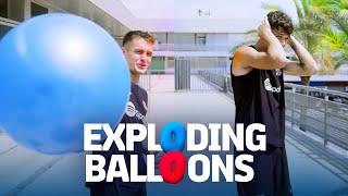  BOOM EXPLODING BALLOONS CHALLENGE WITH MARC CASADÓ & HÉCTOR FORT  FC Barcelona 