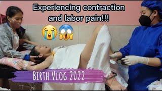 Contraction and labor pain  Birth Vlog 2022  Labor and delivery vlog  Normal delivery