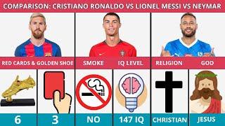 Comparison Lionel Messi vs Neymar Junior vs Cristiano Ronaldo