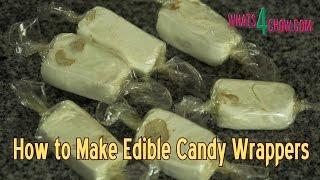 How to Make Edible Candy Wrappers - Edible Cellophane - Making Edible Bioplastic