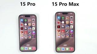 iPhone 15 Pro vs 15 Pro Max - SPEED TEST