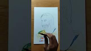 Drawing M S Dhoni...#shorts #transition #csk #msdhoni