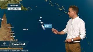 Severe Weather Update tropical cyclone Owen in the Coral Sea 3 December 2018