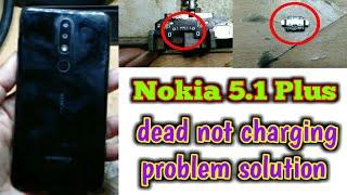 Nokia 5.1 Plus dead and not charging problem solution  Nokia 5.1 Plus charging jack replacement