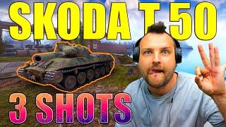 Škoda T 50 Three Shots in the Magazine  World of Tanks